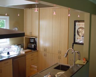 Green Kitchen Cabinets