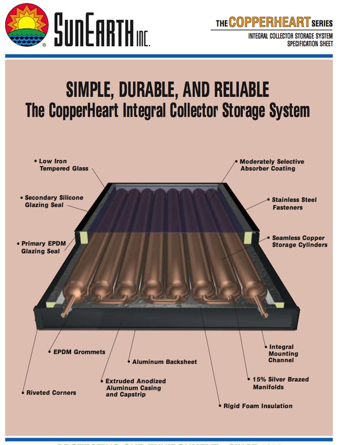 Sunearth Copperheart Solar Hot Water System